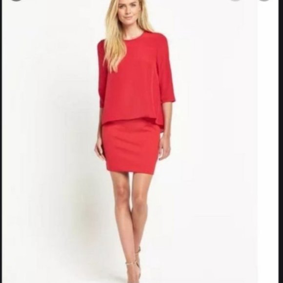 Ted Baker Silk Overhang Tunic Dress in blue size 2 nwt - Picture 3 of 12